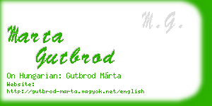 marta gutbrod business card